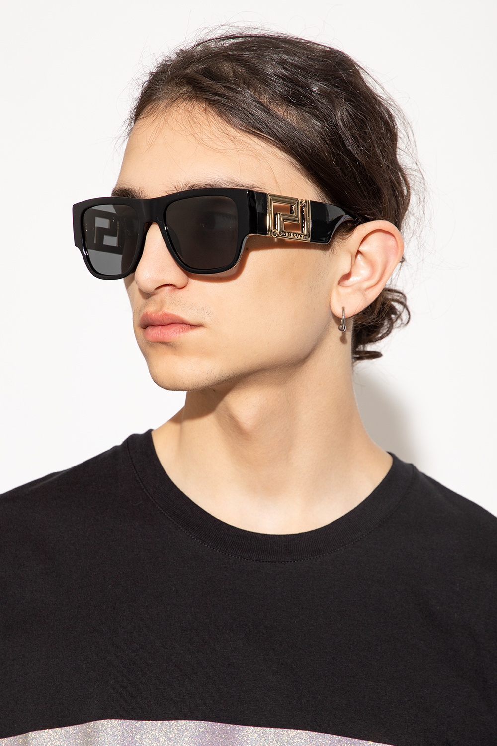 Black greca shop squared sunglasses